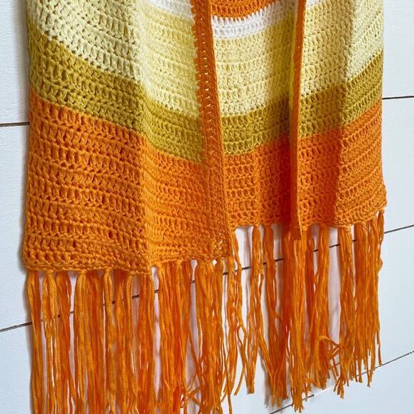 American Vintage Crochet Star Vest Orange Multi - M NWT - Picture 11 of 15